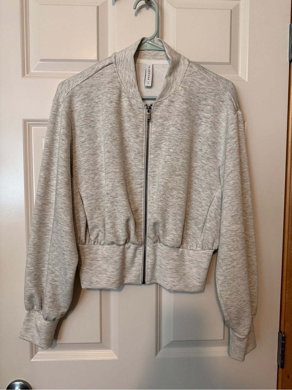 7 Diamonds Light Heather Gray Bomber Jacket